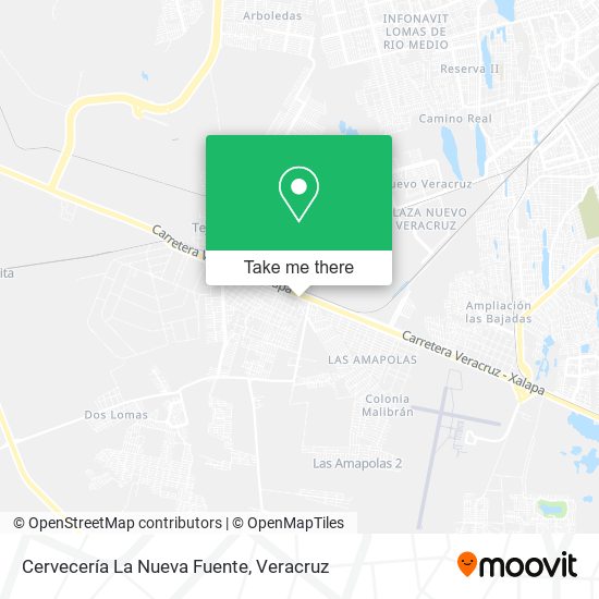 Mapa de Cervecería La Nueva Fuente
