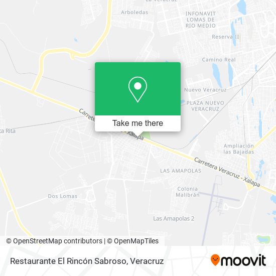 Mapa de Restaurante El Rincón Sabroso