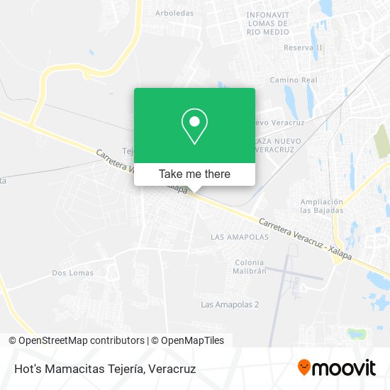 Hot's Mamacitas Tejería map