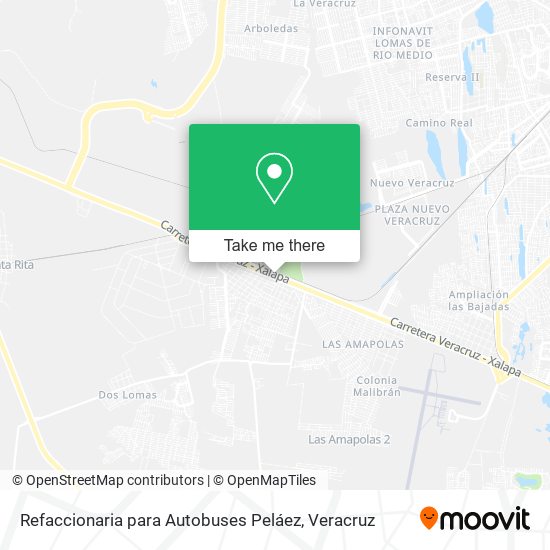 Refaccionaria para Autobuses Peláez map