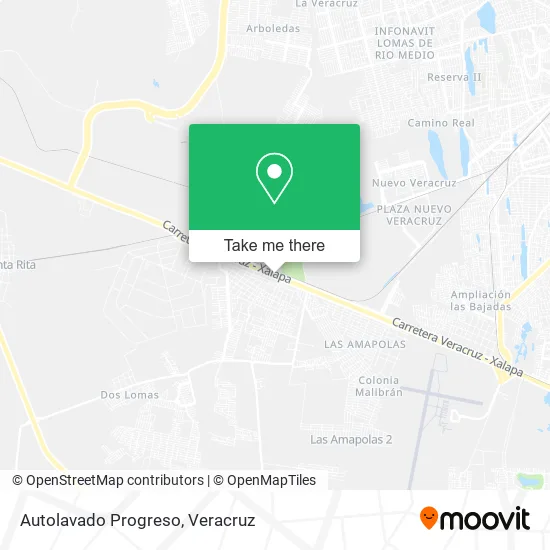 Mapa de Autolavado Progreso