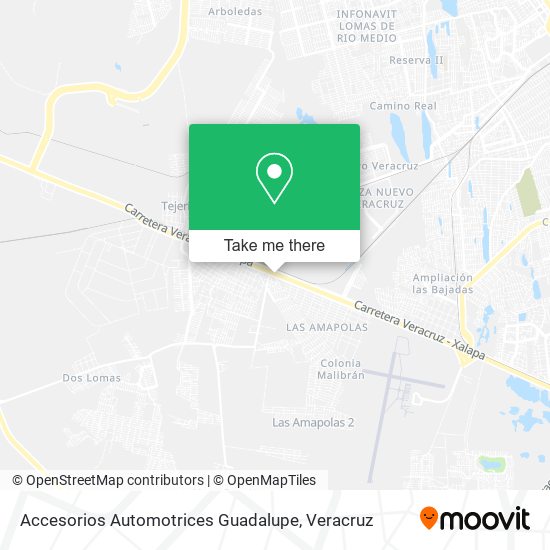 Mapa de Accesorios Automotrices Guadalupe