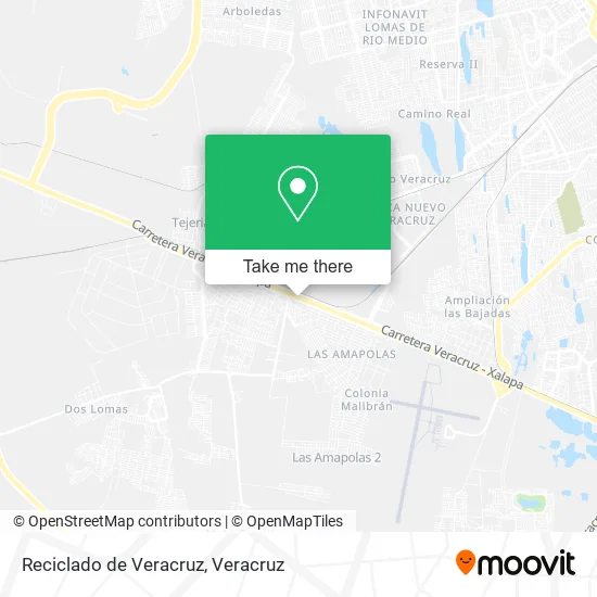 Reciclado de Veracruz map