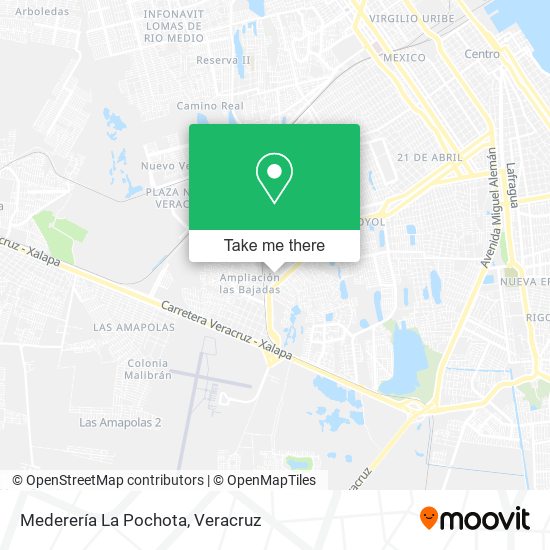 Mederería La Pochota map