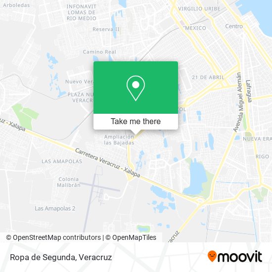Mapa de Ropa de Segunda