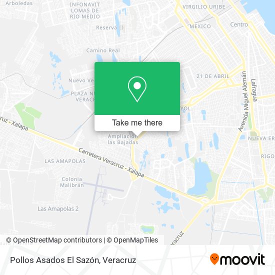 Pollos Asados El Sazón map