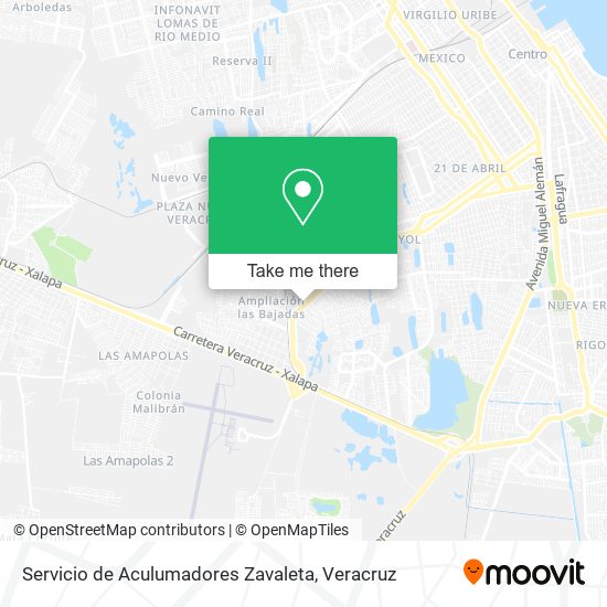 Servicio de Aculumadores Zavaleta map