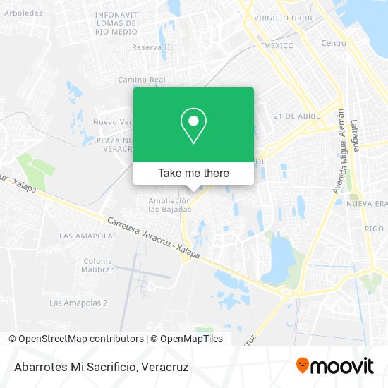 Mapa de Abarrotes Mi Sacrificio