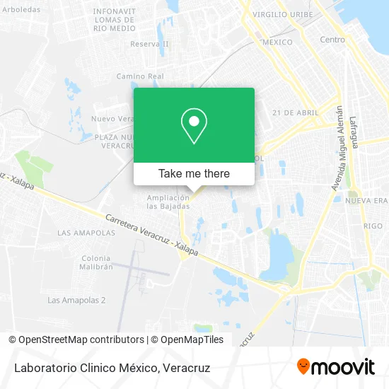 Laboratorio Clinico México map