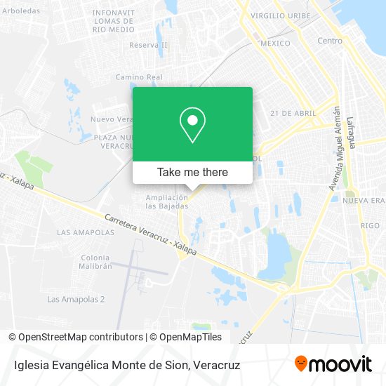 Mapa de Iglesia Evangélica Monte de Sion
