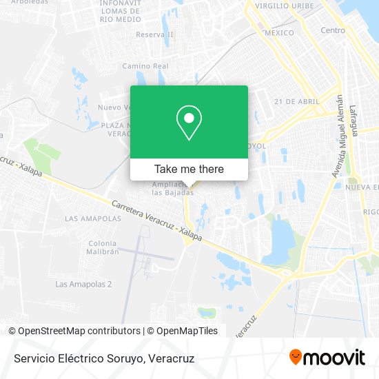 Servicio Eléctrico Soruyo map