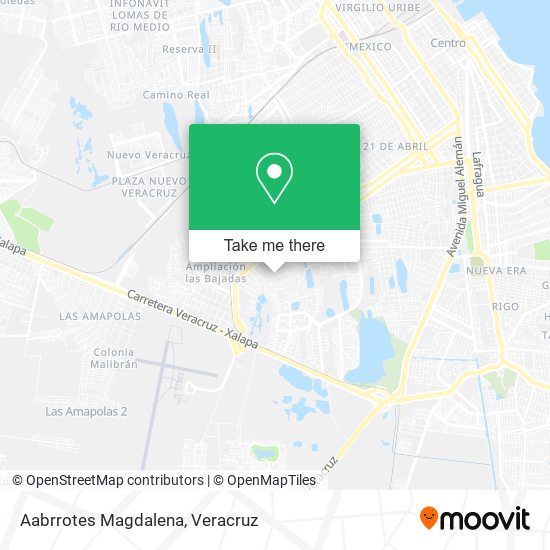 Mapa de Aabrrotes Magdalena
