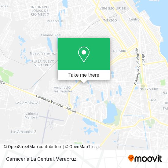 Mapa de Carnicería La Central