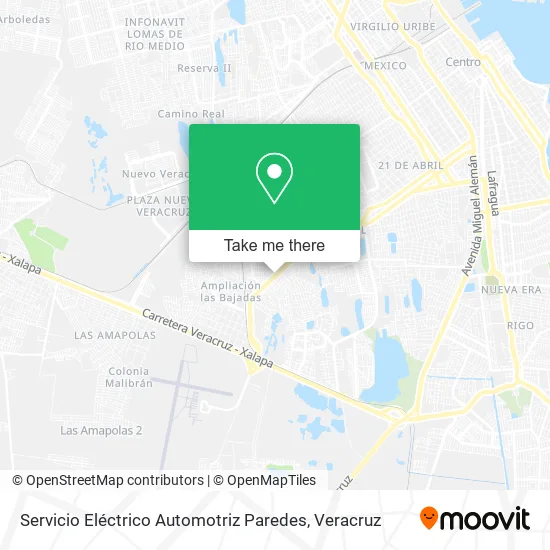 Servicio Eléctrico Automotriz Paredes map