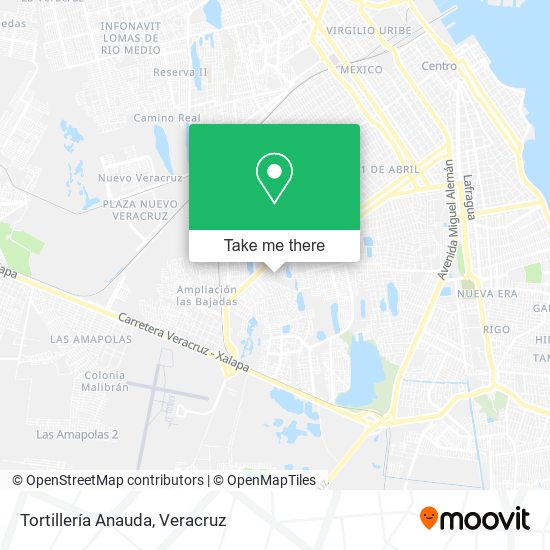 Tortillería Anauda map