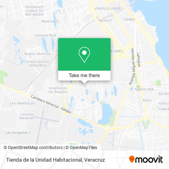Mapa de Tienda de la Unidad Habitacional