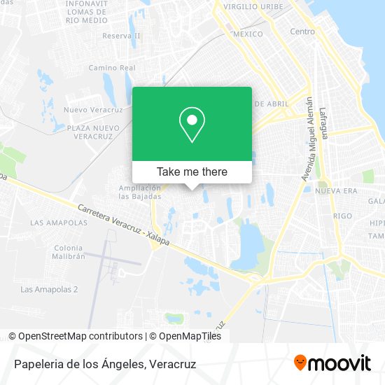 Mapa de Papeleria de los Ángeles