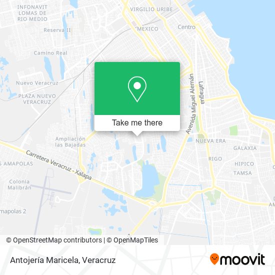 Mapa de Antojería Maricela