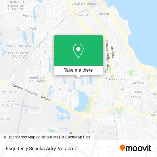 Esquites y Snacks Adry map