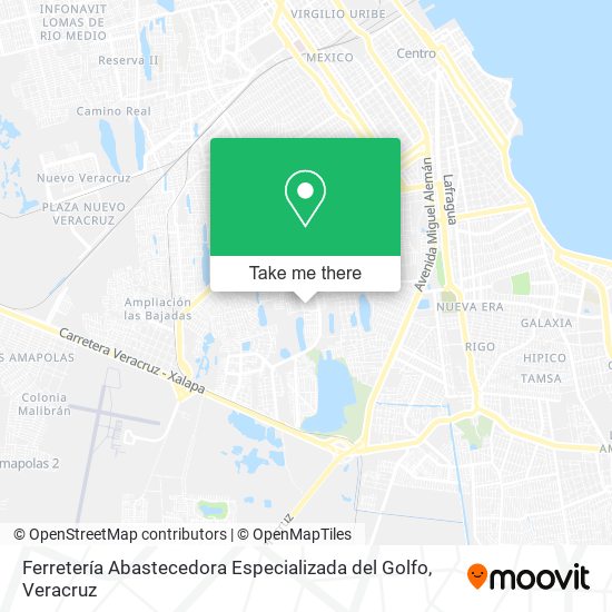 Ferretería Abastecedora Especializada del Golfo map