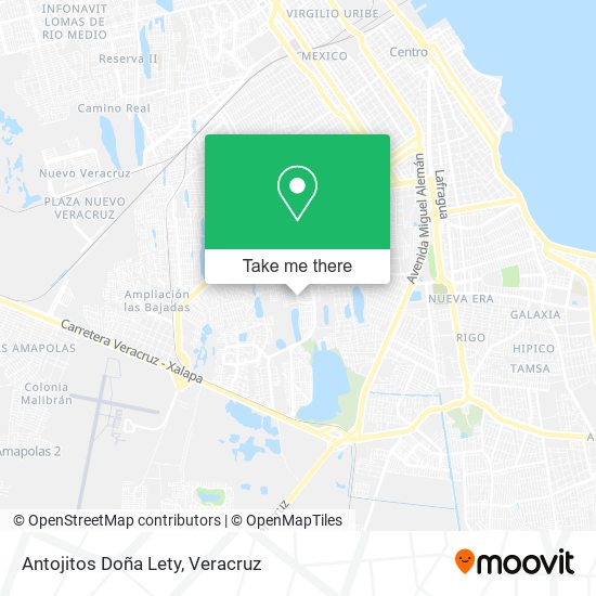 Antojitos Doña Lety map