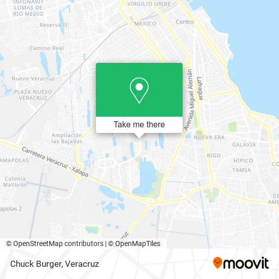 Chuck Burger map