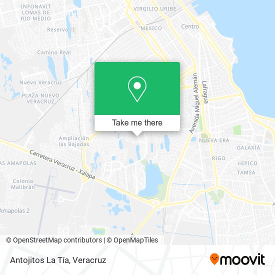 Antojitos La Tía map