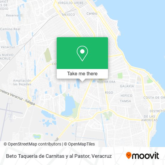 Beto Taquería de Carnitas y al Pastor map