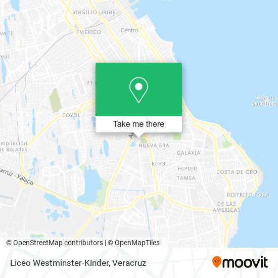 Mapa de Liceo Westminster-Kínder