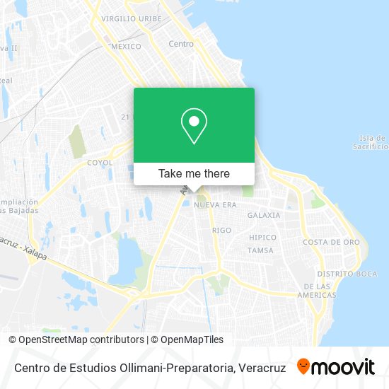 Mapa de Centro de Estudios Ollimani-Preparatoria