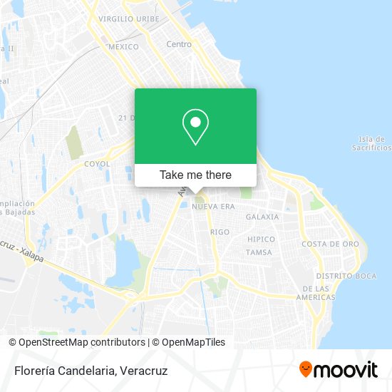 Mapa de Florería Candelaria
