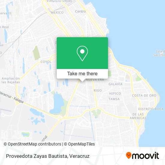 Proveedota Zayas Bautista map