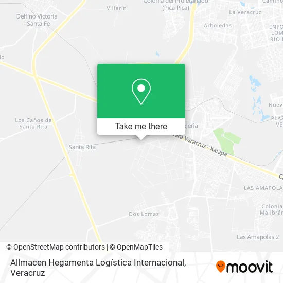 Mapa de Allmacen Hegamenta Logística Internacional