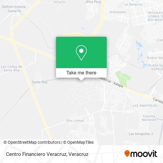 Centro Financiero Veracruz map