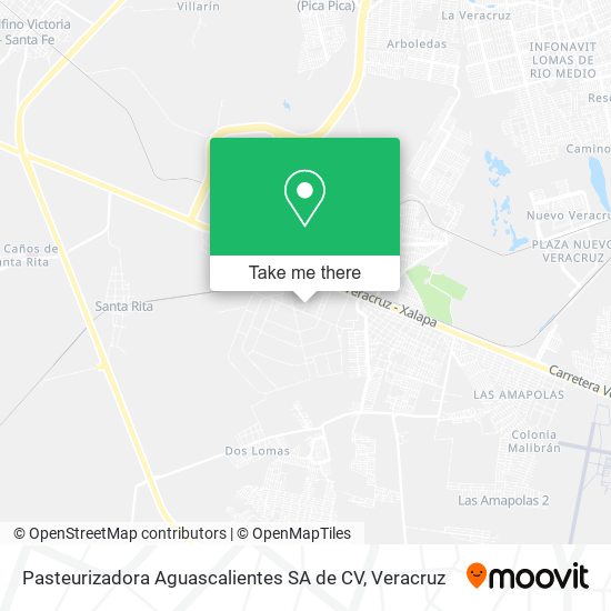 Mapa de Pasteurizadora Aguascalientes SA de CV
