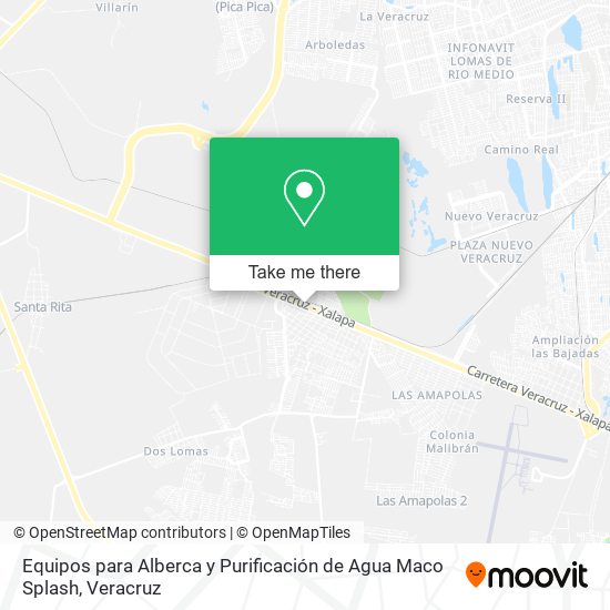 Equipos para Alberca y Purificación de Agua Maco Splash map