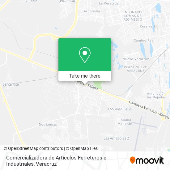 Comercializadora de Artículos Ferreteros e Industriales map