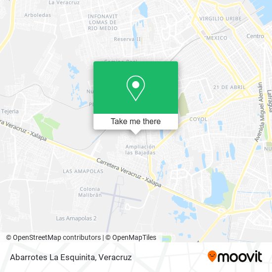 Mapa de Abarrotes La Esquinita