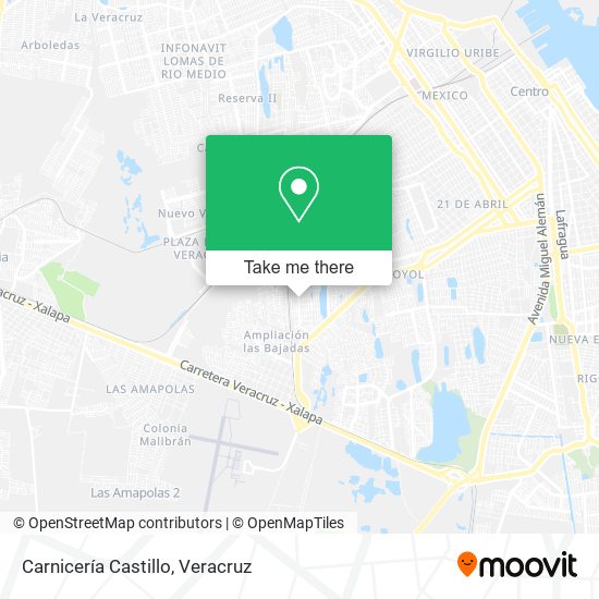 Mapa de Carnicería Castillo