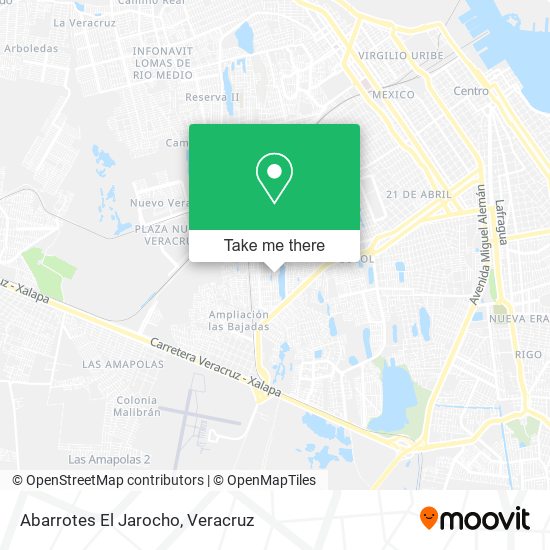 Mapa de Abarrotes El Jarocho
