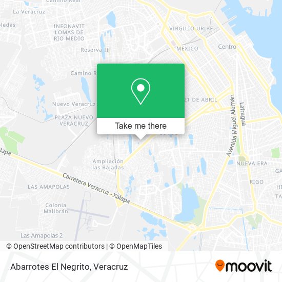 Mapa de Abarrotes El Negrito