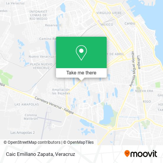 Caic Emiliano Zapata map