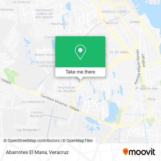 Mapa de Abarrotes El Mana