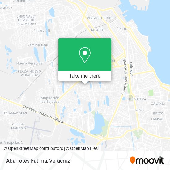 Abarrotes Fátima map