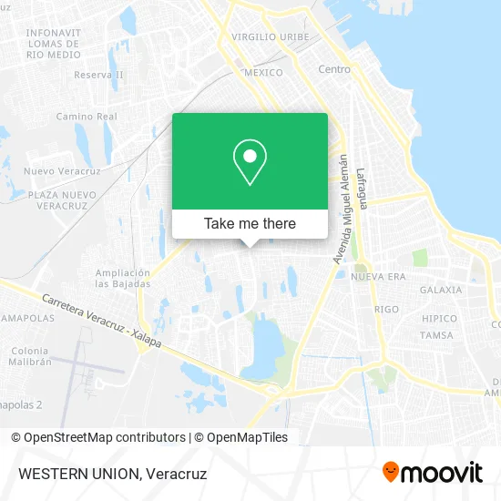 WESTERN UNION map