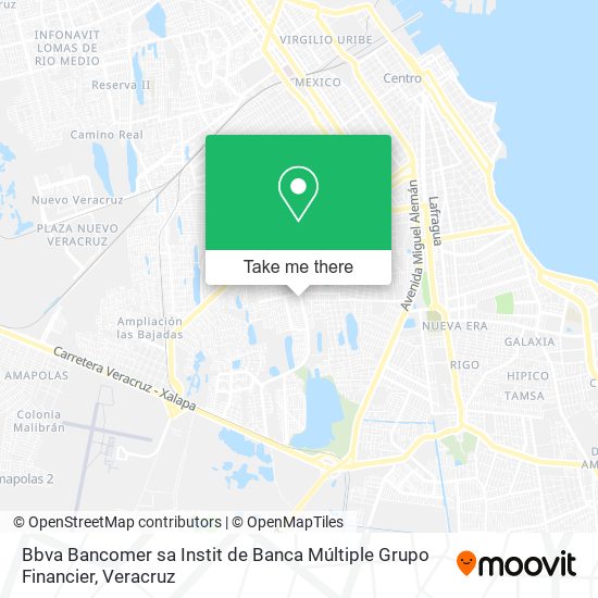 Mapa de Bbva Bancomer sa Instit de Banca Múltiple Grupo Financier