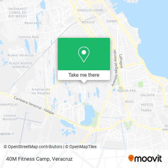 40M Fitness Camp map