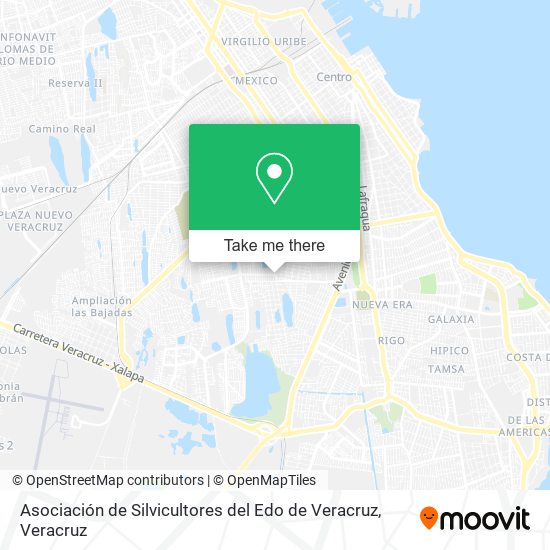 Asociación de Silvicultores del Edo de Veracruz map
