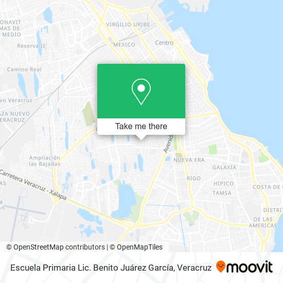 Mapa de Escuela Primaria Lic. Benito Juárez García