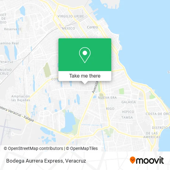 Bodega Aurrera Express map